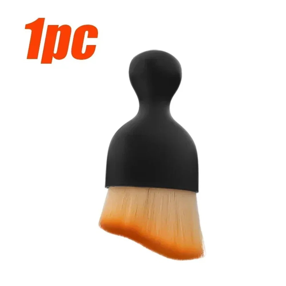 Car Air Vent Cleaning Soft Brush with Casing Car Interior Cleaning Tool Artificial Car Brush Car Crevice Dusting Car Detailing