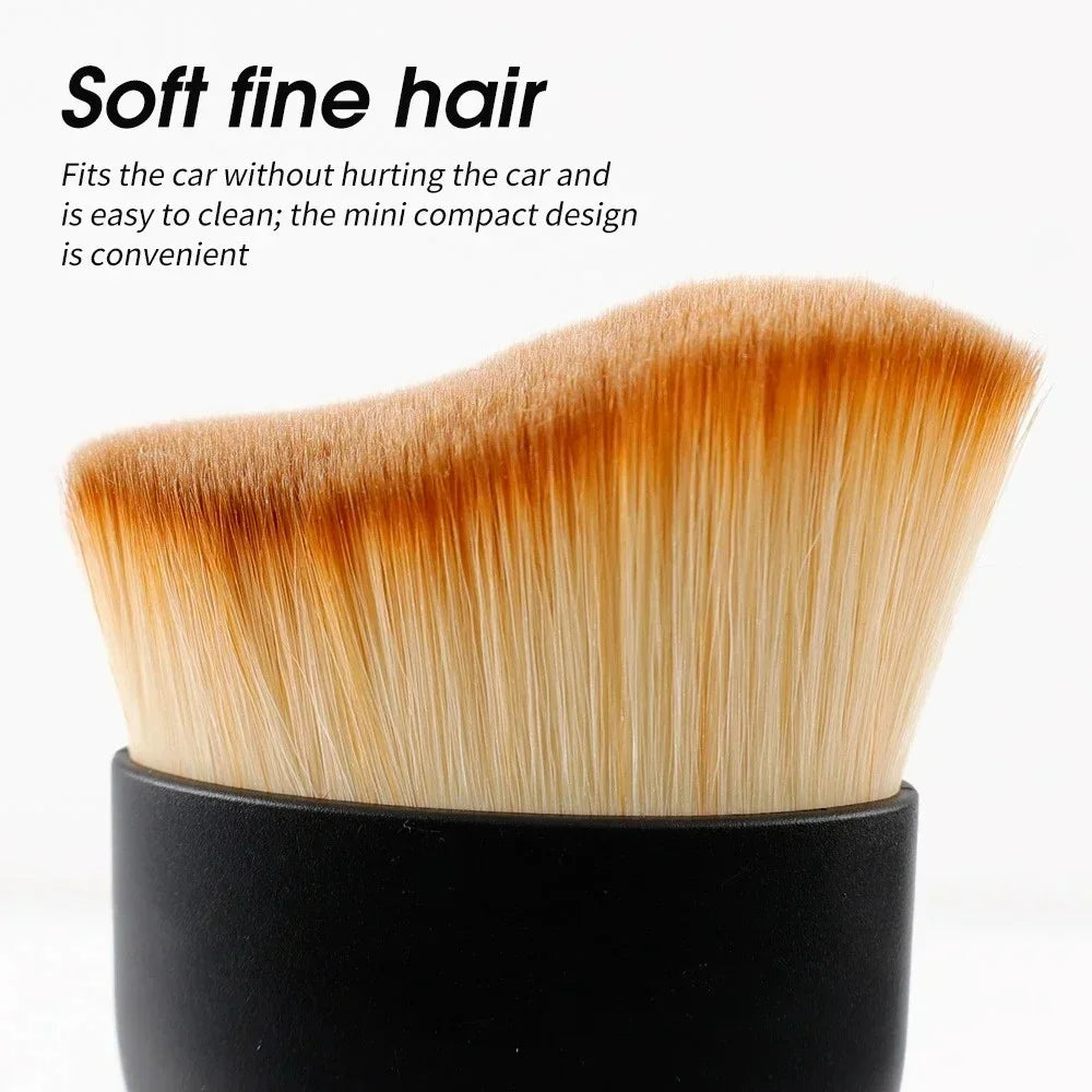 Car Air Vent Cleaning Soft Brush with Casing Car Interior Cleaning Tool Artificial Car Brush Car Crevice Dusting Car Detailing