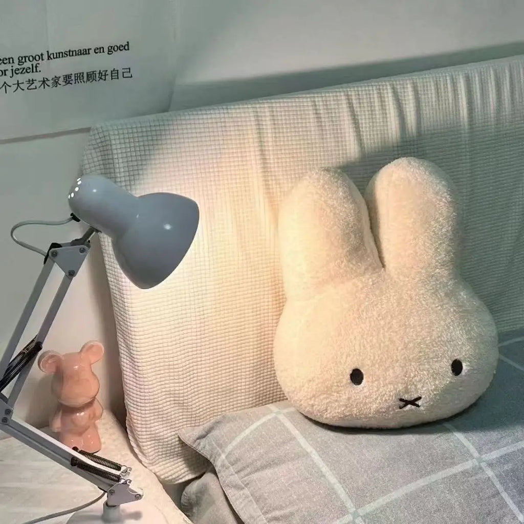 Cute Mify Rabbit Plush Pillow Soft Stuffed Doll Toy Cartoon Bedroom Living Room Home Decoration Comfortable Soft Waist Pad Gift