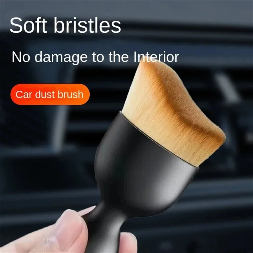 Car Air Vent Cleaning Soft Brush with Casing Car Interior Cleaning Tool Artificial Car Brush Car Crevice Dusting Car Detailing